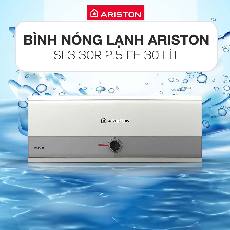 Máy Nước Nóng Gián Tiếp Ariston 30 Lít SLIM3 30 RS AG